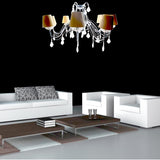 CANDIL  CARACTERSTICAS: ACABADO EN CROMO Y VIDRIO. LAMPARA  DE TECHO. PANTALLA DE TELA PLASTIFICADO. SOCKET:  E-14, 120VCANDIL 1 Pieza