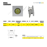 Dedal Fijo Cuadrado 1w Calido 10 Piezas - Interled Mexico