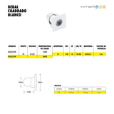 Dedal Blanco Cuadrado 1w Frío 10 Piezas - Interled Mexico