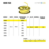 Bobina 30 Metros Neon Flex Ambar 1 Pieza