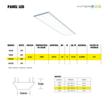 Panel 120x30CM 40w 10 Piezas - Interled Mexico