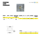 Pointing Light Cuadrado 1w Calido 10 Piezas - Interled Mexico