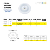 Cupula Duotono Redonda 23W 10 Piezas - Interled Mexico