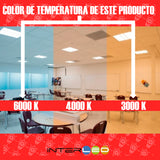 Cupula Duotono Cuadrada 18W 10 Piezas - Interled Mexico