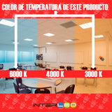 COB Doble Color Cuadrado 17W Centro Calido Reborde Frio 10 Piezas - Interled Mexico