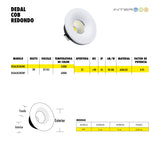 Dedal Cob Redondo 3w Calido 10 Piezas - Interled Mexico