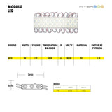 MODULO LED 12V 20 PIEZAS