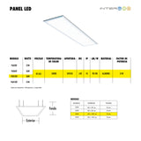 Panel 120x30CM 40w 10 Piezas - Interled Mexico