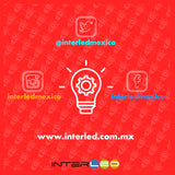 Downlight Panel Empotrado Redondo 9W Frio 10 Piezas - Interled Mexico