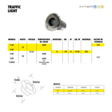 Traffic Light 1W Calido IP65 10 Piezas - Interled Mexico